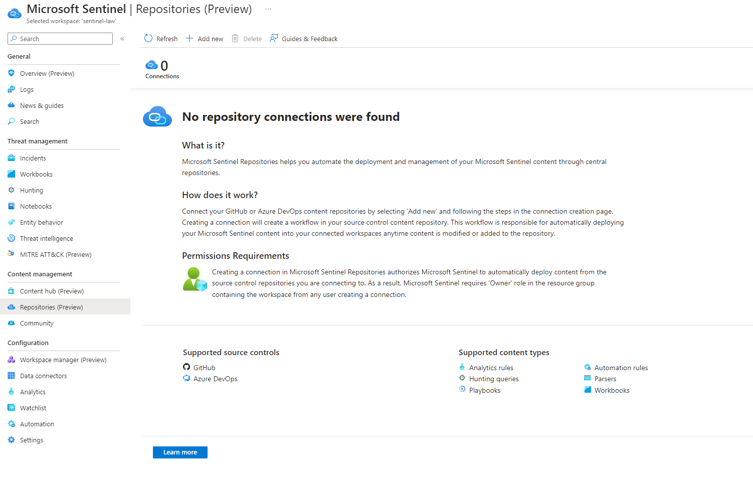 Deploying Microsoft Sentinel Content From A Repository - Introduction